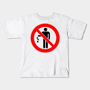 Please don't litter Kids T-Shirt